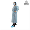 AAMI Breathable Blue Disposable Isolation Gown นอนวูฟเวนสำหรับการผ่าตัด
